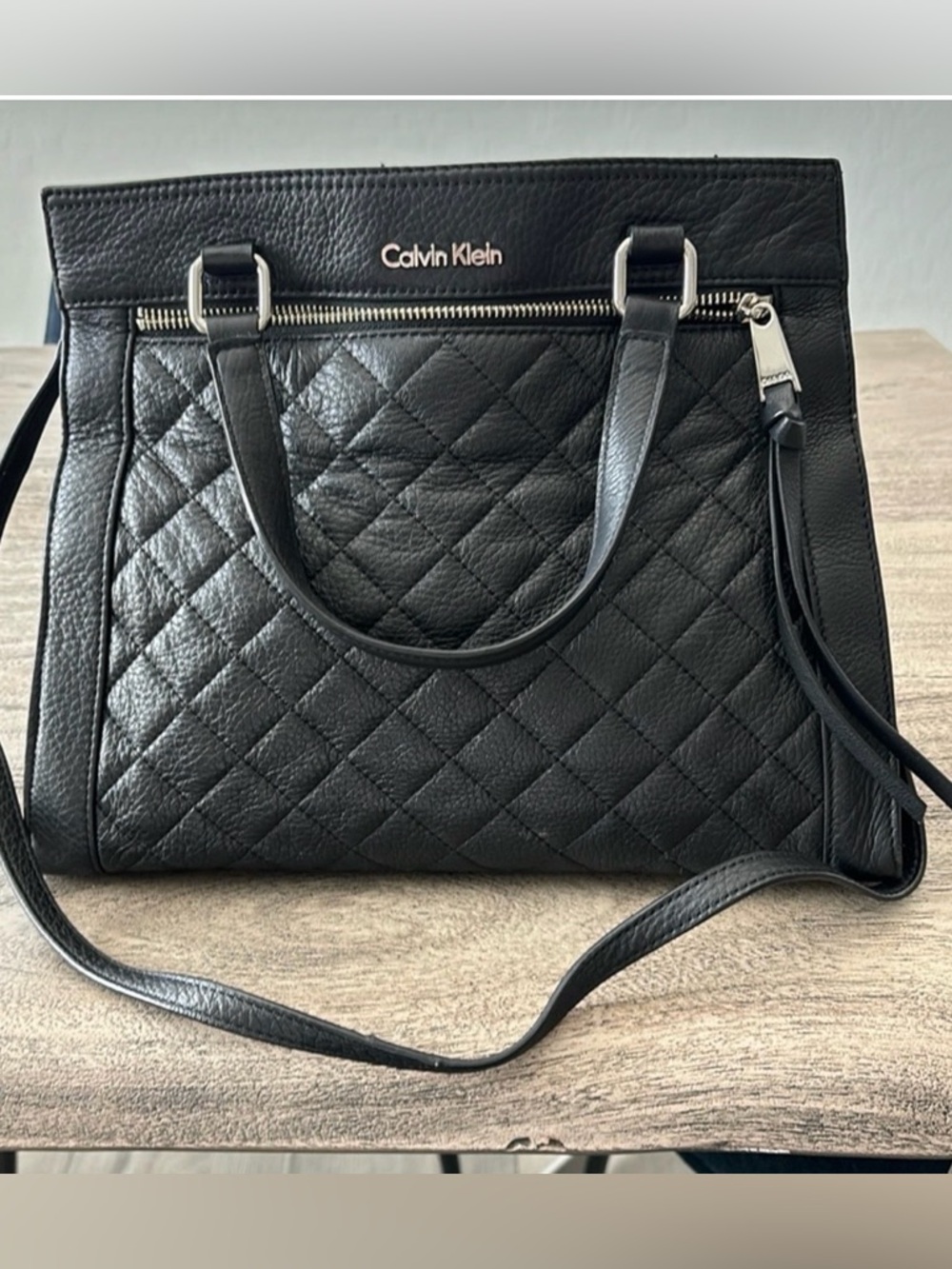 Calvin Klein Black Quilted Bag